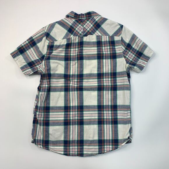 1901 Shirt Mens L Large Plaid Short Sleeve Collared Cotton Pocket Button Up - Picture 3 of 11